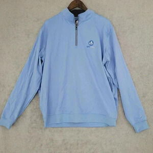 FootJoy XL Light Blue  1/4 Zip Pullover Mens Golf Sweatshirt  6PT